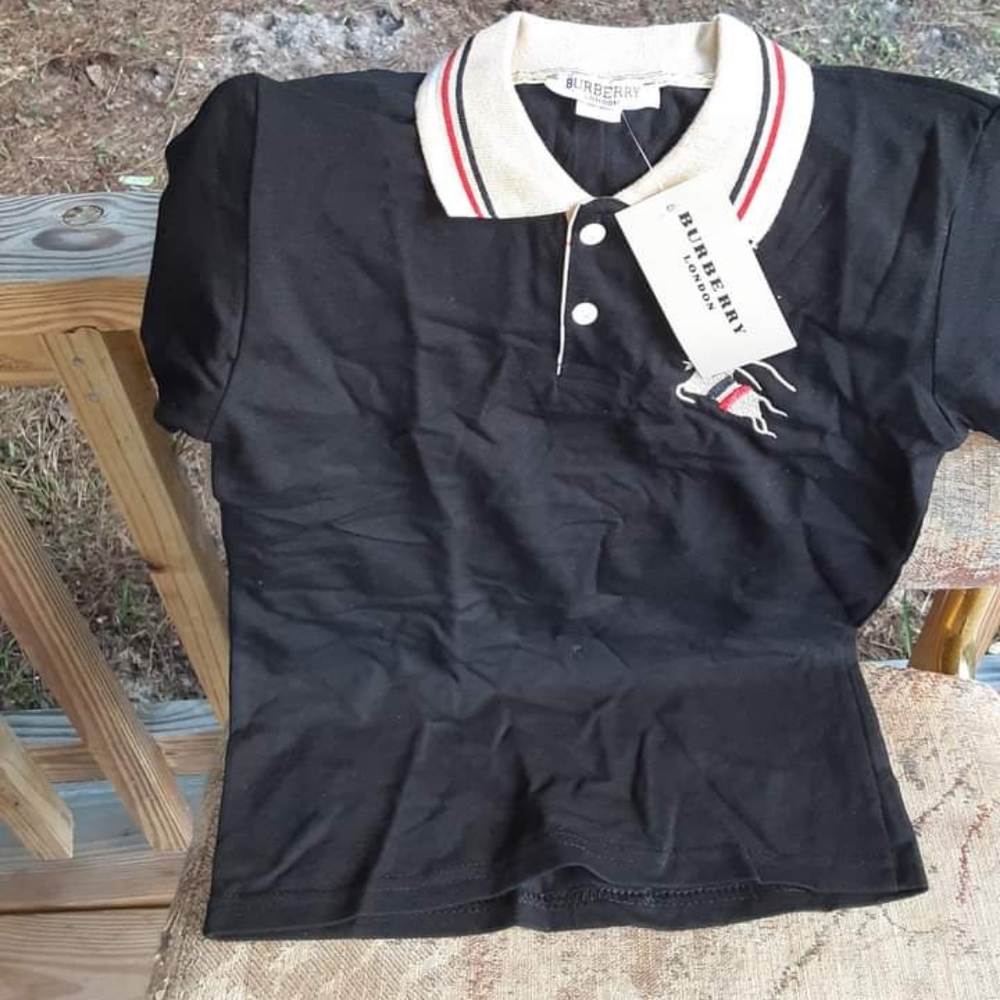 Boys Burberry polo shirt